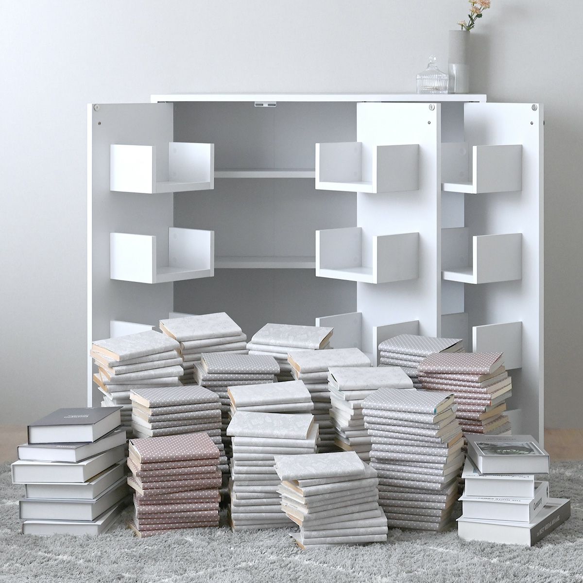 扉付本棚 コミックラック＜VJ97-90＞ | SESAME家具インテリア